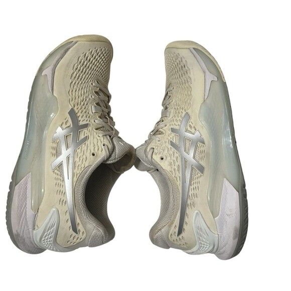 Asics Gel-Resolution 9 Women's Sz 9 Cloud White Running Sneakers 1042A208 - Picture 8 of 16